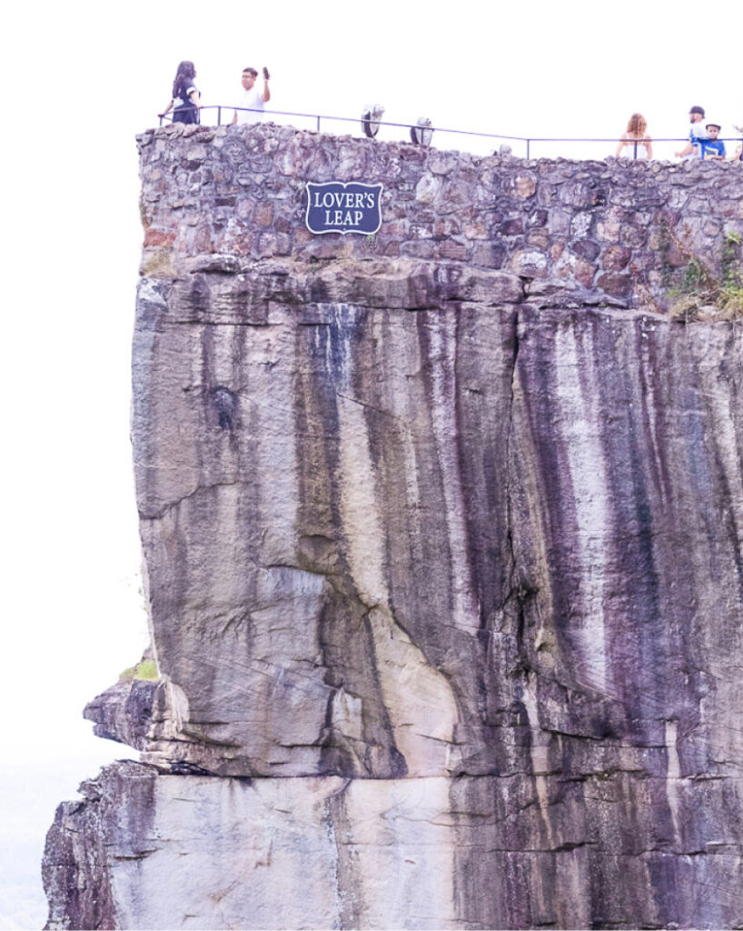 Panoramic vista at Lover's Leap featuring scenic kid-friendly hiking trails with views across seven states.