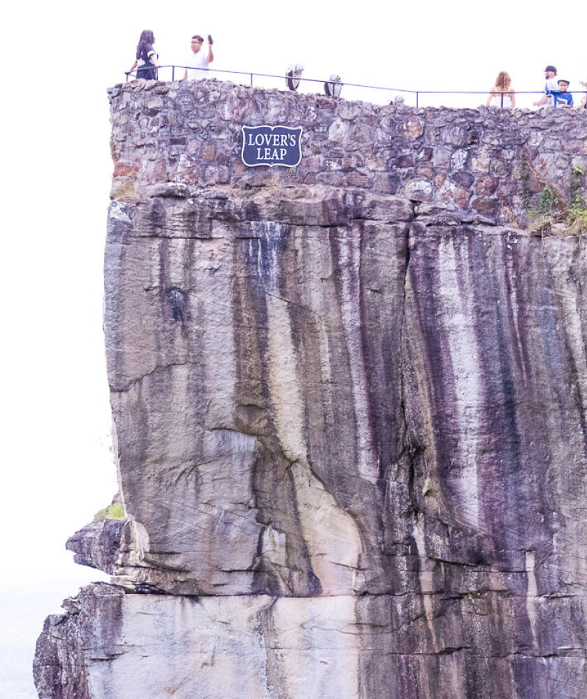 Panoramic vista at Lover's Leap featuring scenic kid-friendly hiking trails with views across seven states.