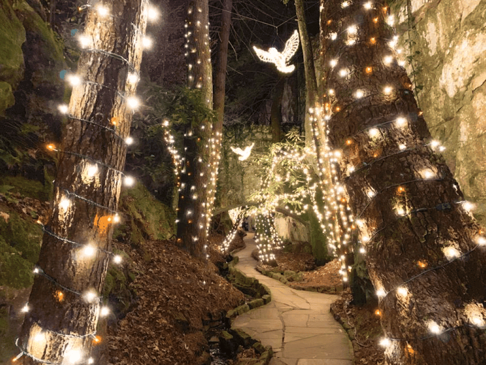 Rock City Gardens Enchanted Lights: A Magical Experience